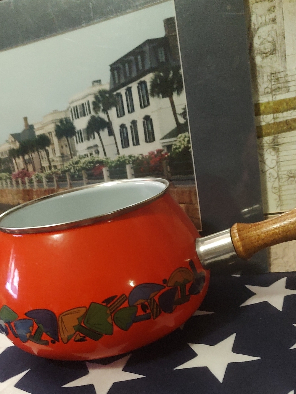 Orange Saucepan with Handle